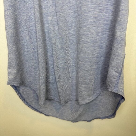 Lululemon Yogi Racerback III Tank Front Pocket Heather Blue Size 8 - Picture 10 of 14